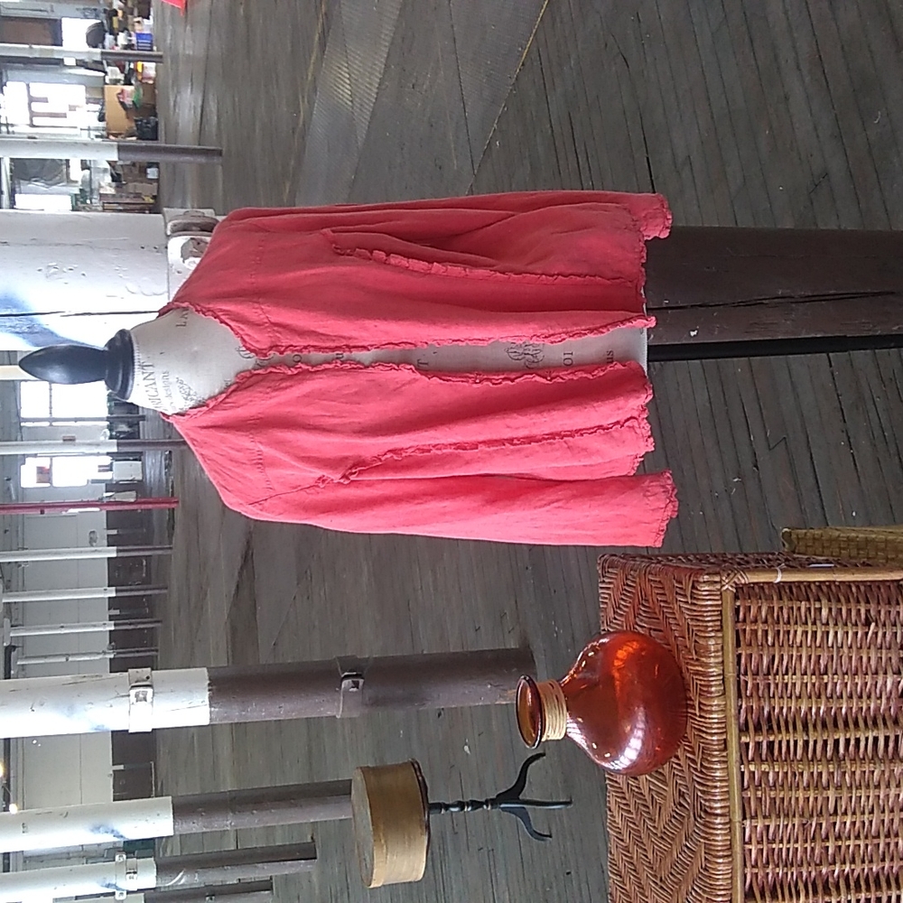Chico's coral jacket (size 3)